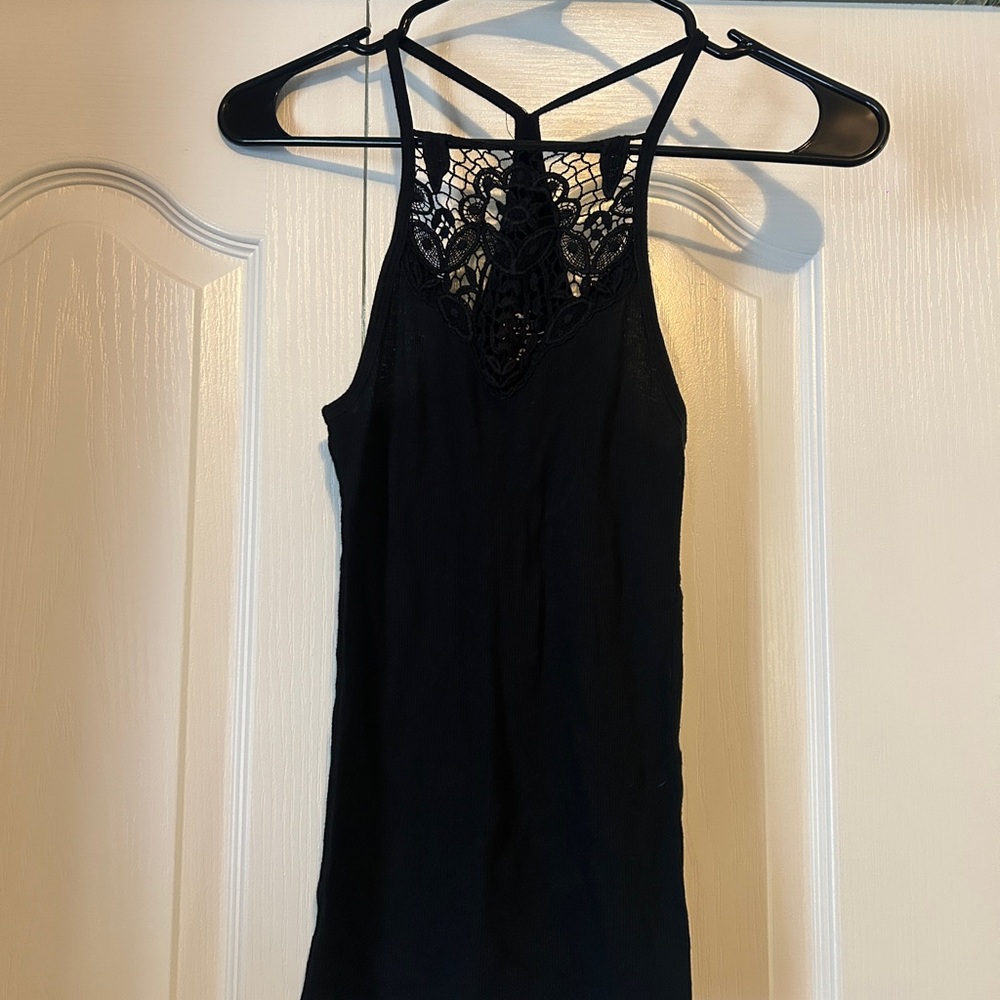 Hollister Black Lace Camisole Top